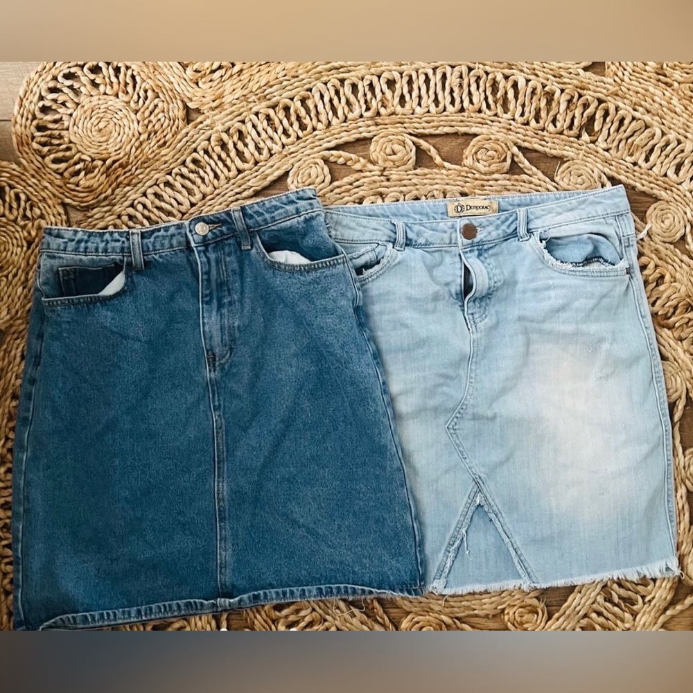 2 denim skirt